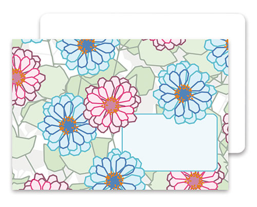 Kunstkuvert Blumen pastell