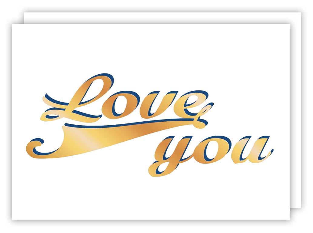 Piet Royal Blue LOVE YOU